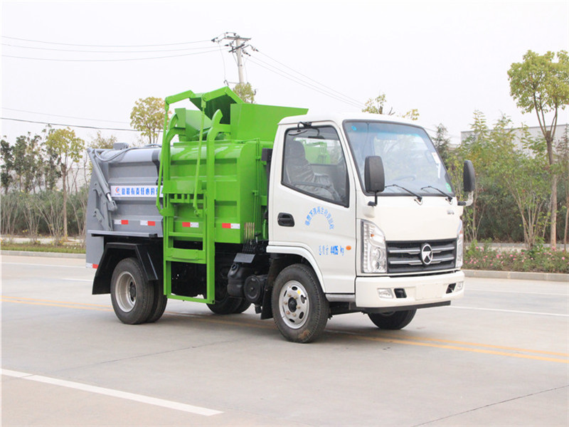 新款凱馬藍(lán)牌餐廚垃圾車(chē)